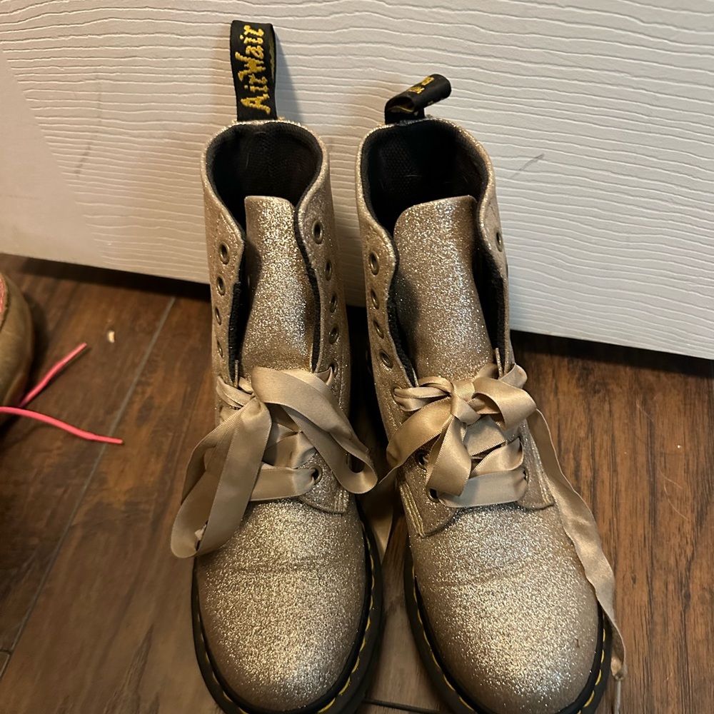 Gold Sparkle Doc Marten